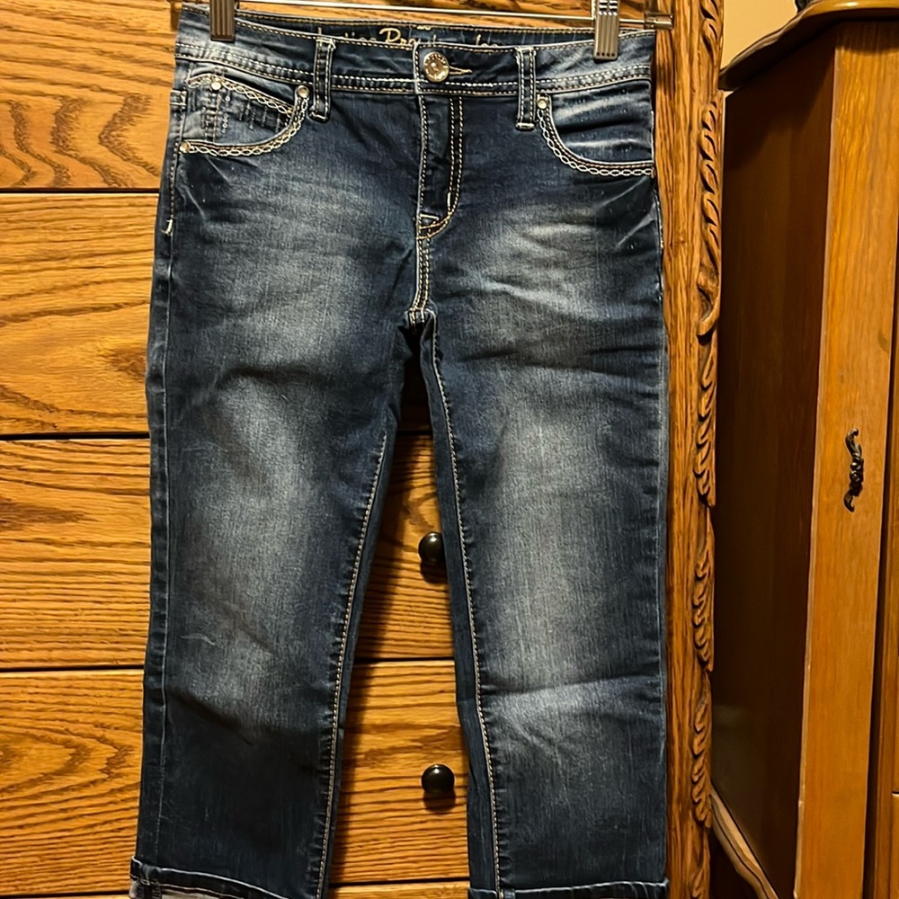 Girls size 12 Justice jean capris